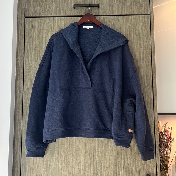 lunya Tops - Lunya Double Restore Cozy Cotton Fleece $208 Online Currently Navy Medium